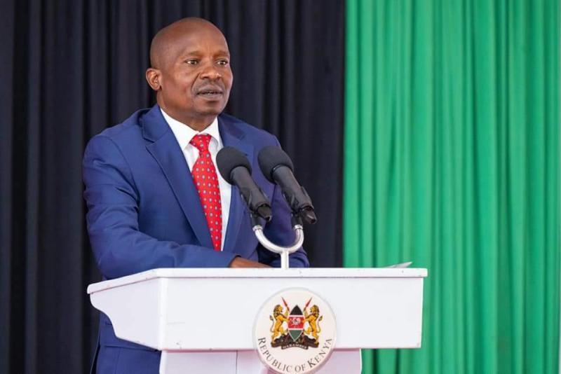 File image of Interior CS Kithure Kindiki.